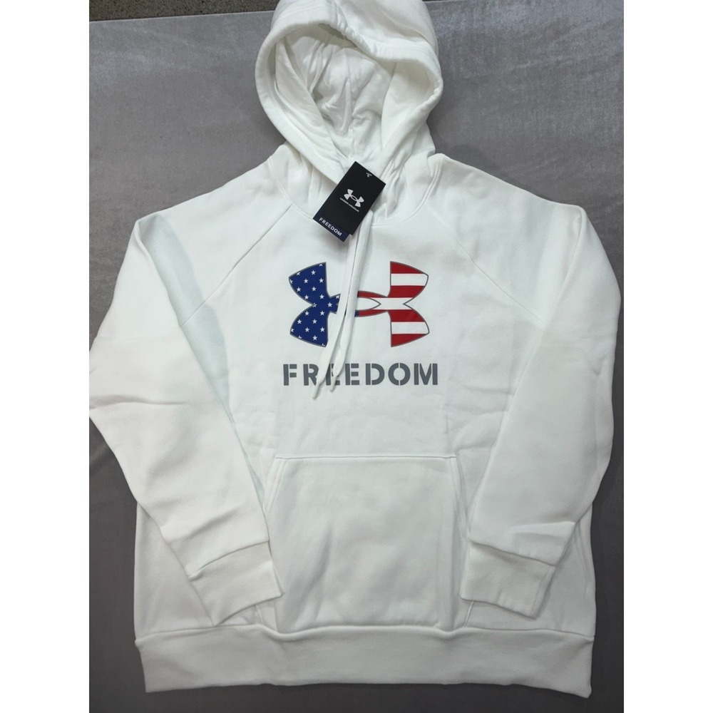 Under Armour Sweatshirt Women's Xtra-Large Freedom Logo Hoodie NWT